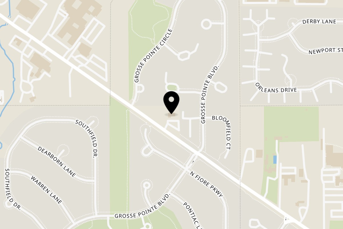 Map showing the location of Garden Berry Cafe Vernon Hills on 906 US-45 in Vernon Hills